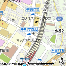 筑邦銀行千早支店周辺の地図