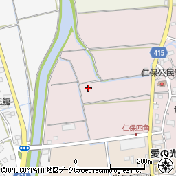 福岡県飯塚市仁保周辺の地図