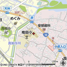 築上町立椎田小学校周辺の地図