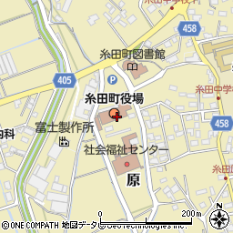 糸田町役場　税務町民課周辺の地図