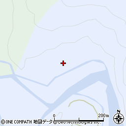 徳島県海部郡海陽町若松上江原周辺の地図
