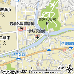 伊岐須会館周辺の地図