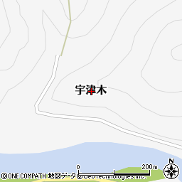 和歌山県西牟婁郡白浜町宇津木周辺の地図
