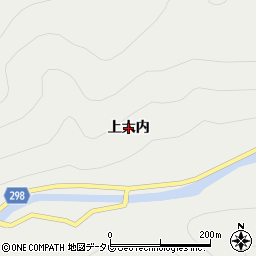 徳島県海陽町（海部郡）相川（上大内）周辺の地図