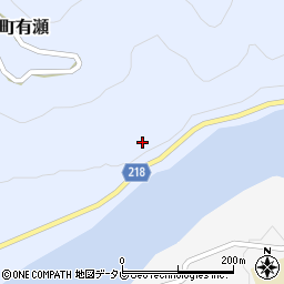 高知県香美市香北町有瀬171周辺の地図