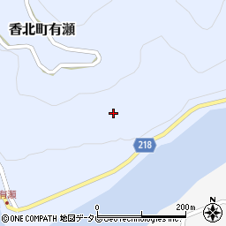 高知県香美市香北町有瀬149周辺の地図
