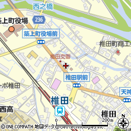 福岡銀行椎田支店周辺の地図