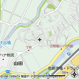 福岡県糟屋郡久山町山田1619-1周辺の地図