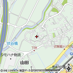 福岡県糟屋郡久山町山田1612周辺の地図