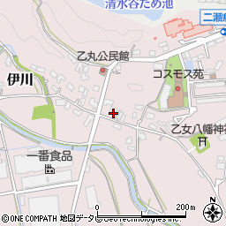 福岡県飯塚市伊川1186-1周辺の地図