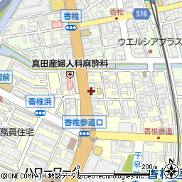 ピザーラ香椎店周辺の地図