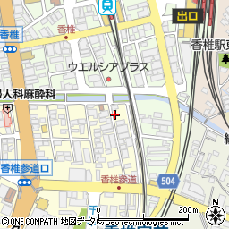 ガッツレンタカー香椎駅前店周辺の地図