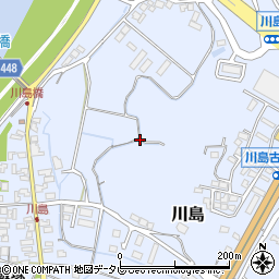 福岡県飯塚市川島周辺の地図