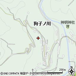 和歌山県東牟婁郡那智勝浦町狗子ノ川周辺の地図