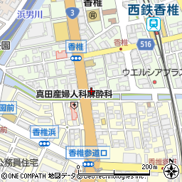 マルコ株式会社　香椎店周辺の地図