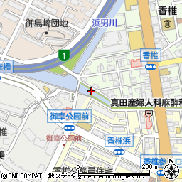 新浜大橋周辺の地図