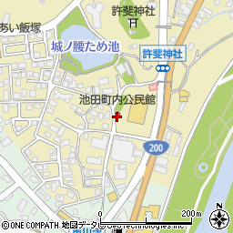 池田町内公民館周辺の地図