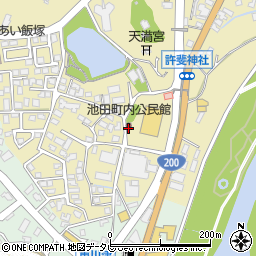 池田町内公民館周辺の地図