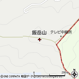 飯岳山周辺の地図