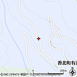 高知県香美市香北町有瀬733周辺の地図