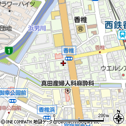 福岡信用金庫香椎支店周辺の地図