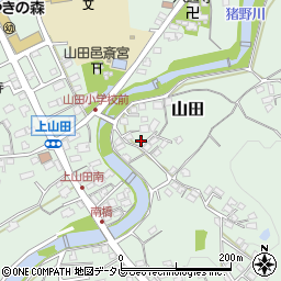 福岡県糟屋郡久山町山田86周辺の地図