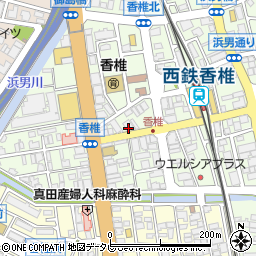 西日本シティ銀行香椎支店周辺の地図