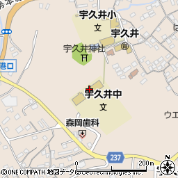 那智勝浦町立宇久井中学校周辺の地図