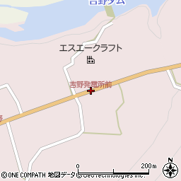 吉野発電所前周辺の地図