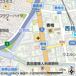 トヨタカローラ福岡香椎駅前店周辺の地図