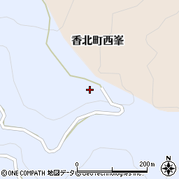 高知県香美市香北町有瀬676周辺の地図