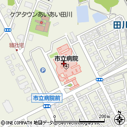 田川市立病院周辺の地図