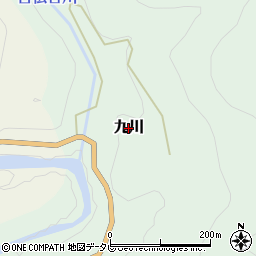 和歌山県田辺市九川周辺の地図