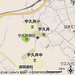 宇久井区民会館周辺の地図