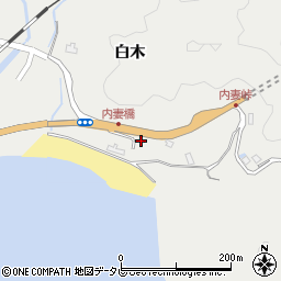 徳島県海部郡牟岐町内妻白木周辺の地図