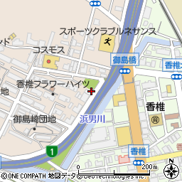 御島崎町内会集会所周辺の地図