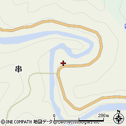 和歌山県田辺市串69周辺の地図