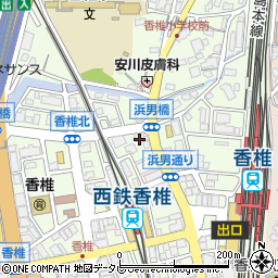 ペリカン倶楽部　香椎駅前店周辺の地図