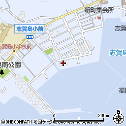 志賀島共同作業場周辺の地図
