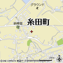 福岡県田川郡糸田町西部周辺の地図