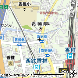 コンテナ居酒屋 トンキー・モンキー 香椎店周辺の地図