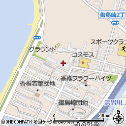 福岡県福岡市東区御島崎周辺の地図