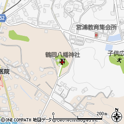 鶴我ピアノ教室周辺の地図