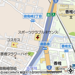 スポーツクラブルネサンス　福岡香椎周辺の地図