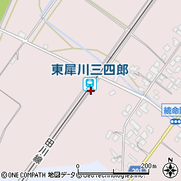 東犀川三四郎駅周辺の地図