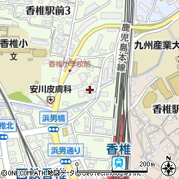 アールズプレイス福岡香椎駅前周辺の地図