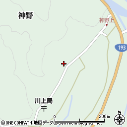 徳島県海部郡海陽町神野高尾周辺の地図