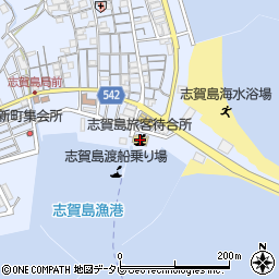 福岡市役所港湾空港局　総務部・志賀島旅客待合所周辺の地図