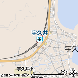 宇久井駅周辺の地図