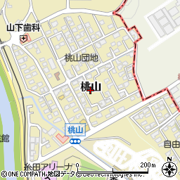 福岡県糸田町（田川郡）桃山周辺の地図